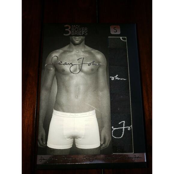 Sean John Men's 3-Pack Performance Boxer Briefs Black Style SJM8090 Size S - Picture 1 of 12